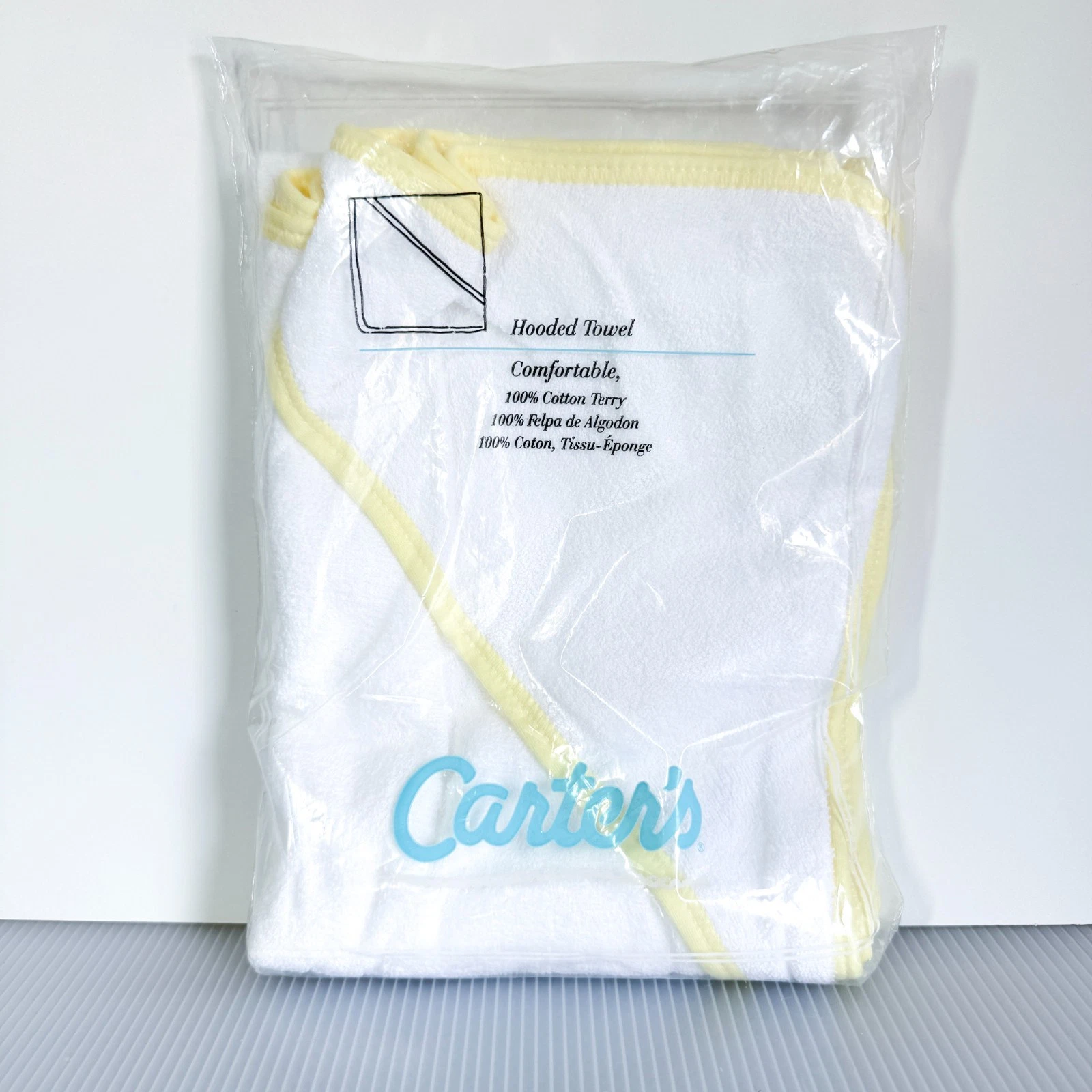 Vtg Carter's Baby Hooded Bath Towel 100% Cotton Terry 32x40 Made in USA NEW
Opens in a new window or