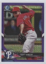 2018 Bowman Chrome Prospects Mega Box Purple Mojo Refractor Scott Kingery y0i