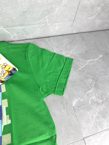 Minions Beach Bum Kids Green Graphic T Shirt Age 8 Official Movie Exclusive - Afbeelding 5 van 8