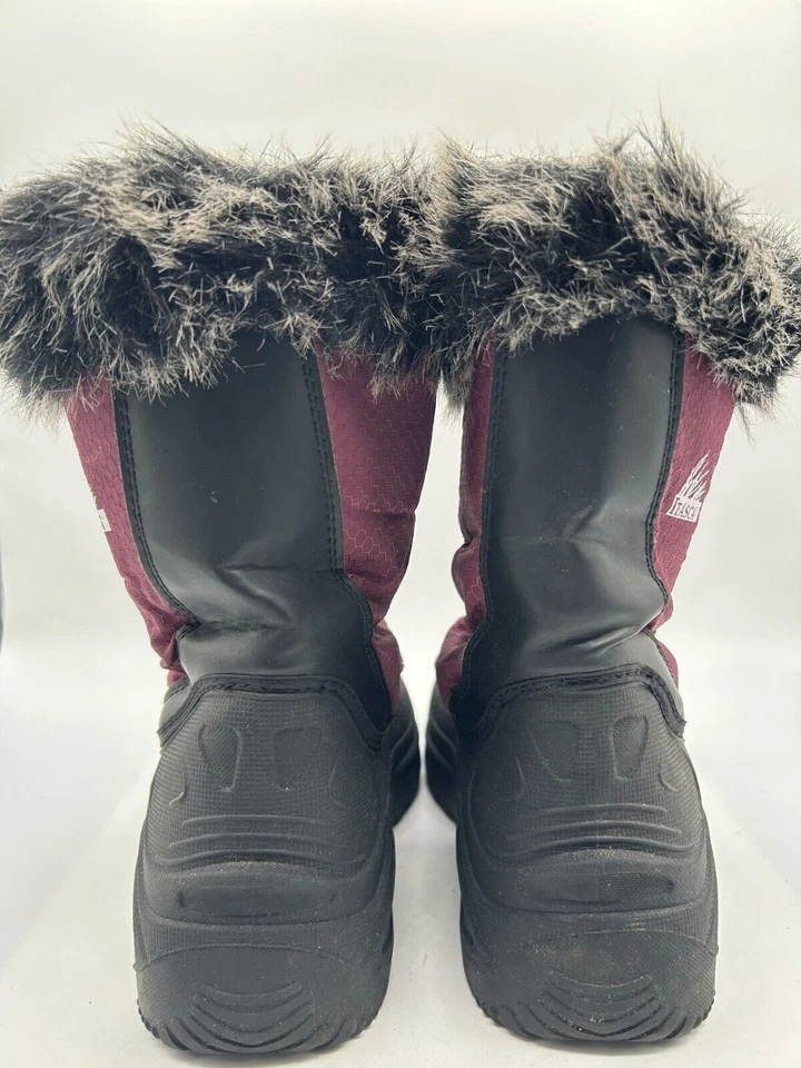Itasca Winter Boot Women's Sz 9 Purple Black Faux Fur Thinsulate Insulated - Image 3 of 4