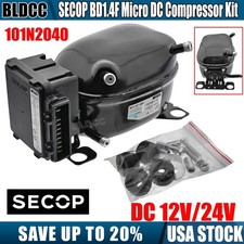 Set of SECOP BD1.4F 12V/24V DC Micro Compressor + 101N2040 Electronic Controller