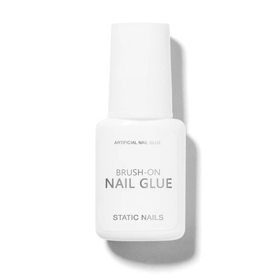 Static Nails Brush On Nail Glue for Press Ons, Pop-Ons, Acrylic, 7ml, clear 