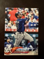 Ronald Acuna Jr 2018 Topps Update Rookie Card #US250 RC Atlanta Braves. rookie card picture