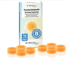 8Pcs Drying Capsules for Hearing Aid and Earmold, Discs for Drying Jar, +40% Mor