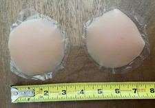 Adhesive Nipple Cover Pasties Silicone Reusable for Women 8mm or 3 inches Mocha