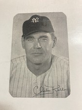 1947 Bond bread clipped corners white back Sp Charlie Keller New York Yankees