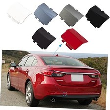Rear Bumper Tow Hook Cover Towing Eye Cap Fit for Mazda White left driver side