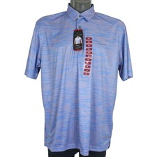 NWT Greg Norman PlayDry Polo Mens XL Blue Orange Golf Shirt