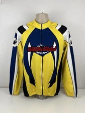 VTG Castelli Yellow Cycling Jersey Mens Size XXL Long Sleeve Made In Italy USED