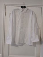 (New) Men's  White Long Sleeved Shirt From Double TWO Size 15in