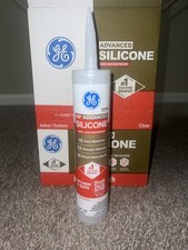 GE Advanced Silicone 2 Caulk 10.1 oz Kitchen and Bath Sealant Clear 8-pack 