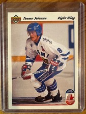 1991-92 Upper Deck Canada Cup #21 Teemu Selanne RC NM-MT Rookie Card!. rookie card picture