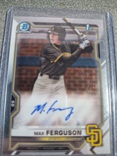 #CDA-MF Max Ferguson 2021 Bowman Draft Chrome Draft Pick Autographs AE450