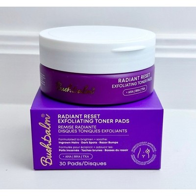 Bushbalm~ Radiant Reset Exfoliating Toner Pads (30pads)