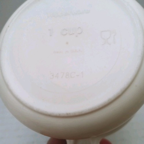 Tupperware Curved Handle Measuring Cups Spoons Stacking White Set of 6 Each - Bild 5 von 5