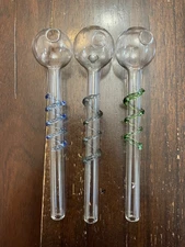 5.5” Aqua Globe Plant Watering Bulbs Pipe Kit 3pack Swirl Random Colors