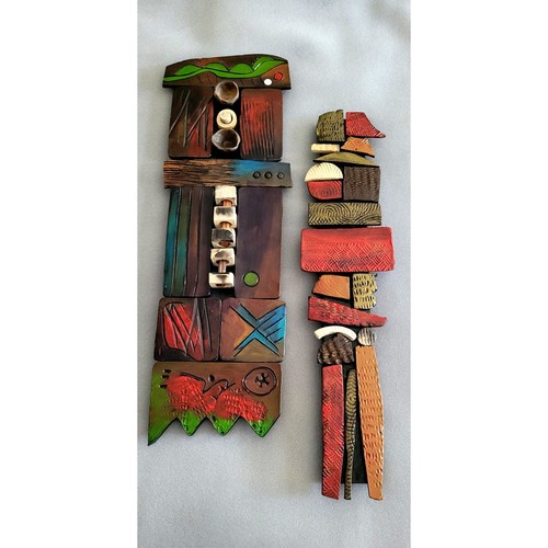 Sculture da parete in ceramica serie RHONDA CEARLOCK Bio Shard -- Set di 2 - Foto 8 di 8