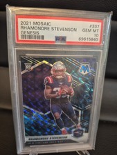 2021 Mosaic Rhamondre Stevenson PSA 10 Mosaic Genesis