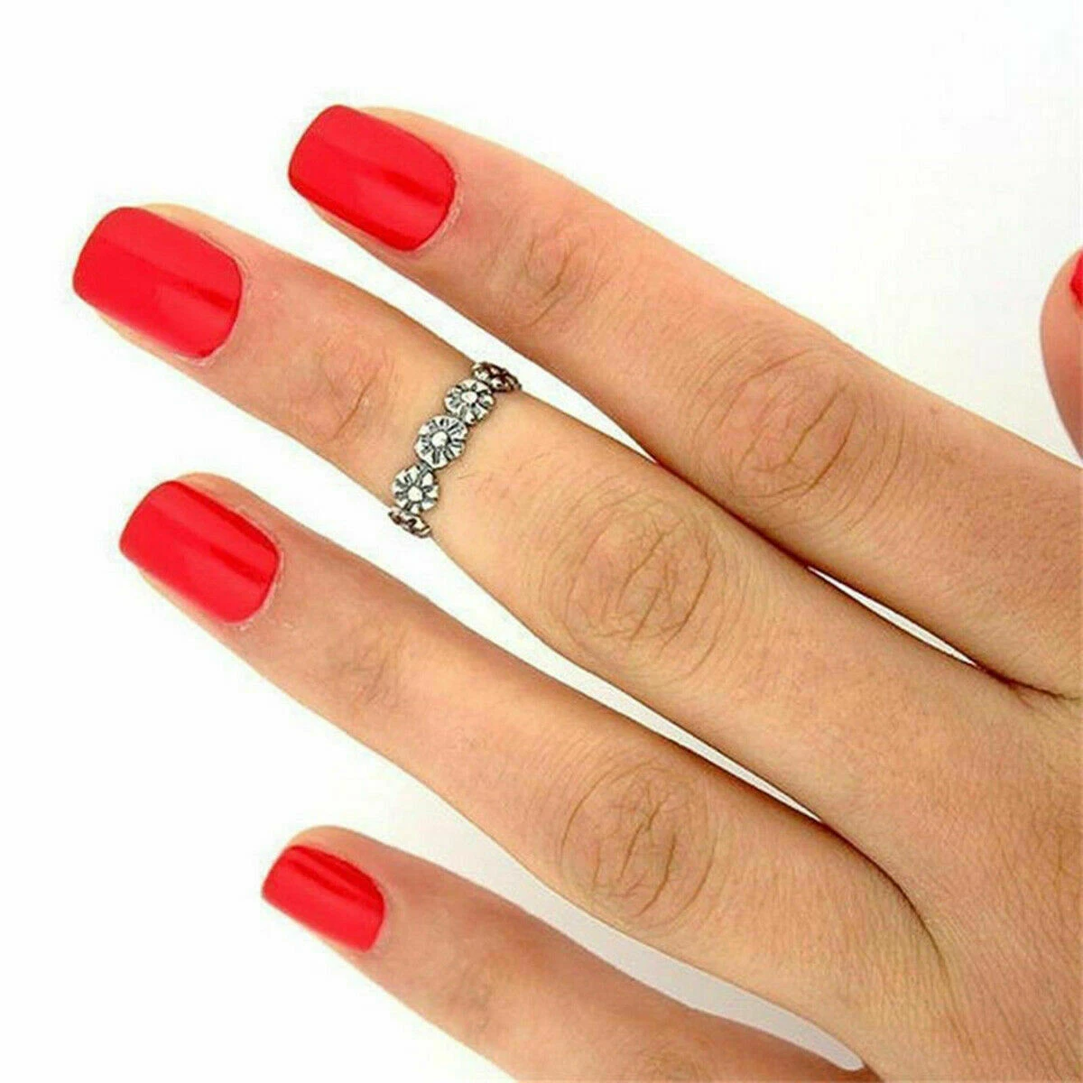 12x Zehenringe | Öffnen Ring | Silber Fußring | Mode Fußschmuck | Fuß Schmuck