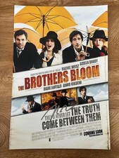 * RIAN JOHNSON * signed 12x18 poster * THE BROTHERS BLOOM * COA *