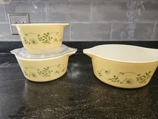 Pyrex Shenandoah Cinderella Mixing Handled Bowls Set Of 3 