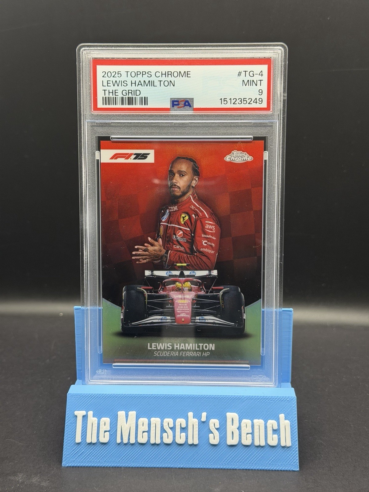 2025 Topps Chrome Formula 1 F1 Lewis Hamilton The Grid SSP #TG-4 PSA 9 Ferrari