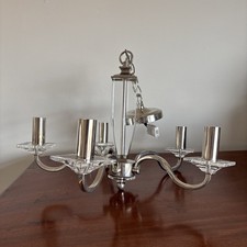 Laura Ashley Carson 5 Light Chandelier Cut Glass /Chrome RRP £310