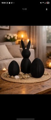  Modern Geometric Easter Bunny | 3D Printed Low Poly Rabbit | Spring Home Decor