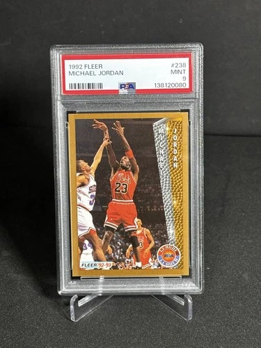 Fleer 1992-93 League Leader Michael Jordan PSA 9 Chicago Bulls 💎FRESH GRADE💎