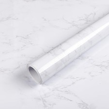 Glossy Marble Contact Paper Peel and Stick Wallpaper Waterproof Self Adhesive