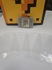 Clear Box Sleeves Case for N64 CARTRIDGE PROTECTORS Nintendo 64