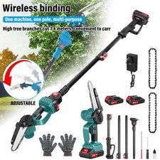 High Branch Saw Long Reach 2m Cordless Electric Cutter 2 Batteries And 1 Charger