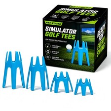 Golf Simulator Tees 49 Pack 4 Mixed Sizes Plastic Indoor Outdoor Practice