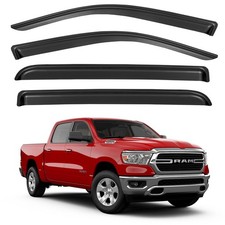 Window Visors Rain Guards for 2019-2026 Dodge Ram 1500 Crew Cab New Body Sty...