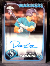 2024 Topps Chrome Dominic Canzone Rookie Auto - Seattle Mariners RC MINT
