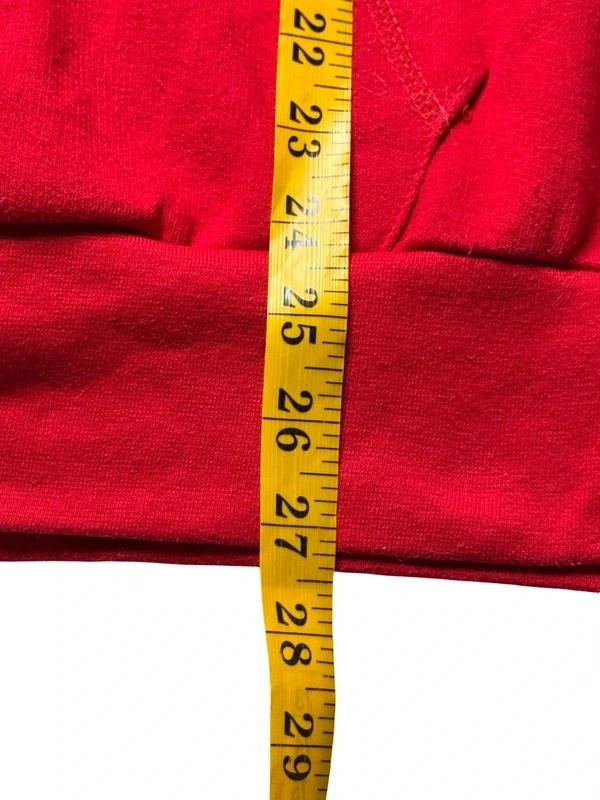 Lee Cooper Rojo Sudadera con Capucha XL Pullover Sudadera Jersey Ropa de Calle Informal Y2K
