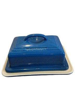 Le Creuset Heritage Steinzeug Europa UK Azurblau Butterdose mit Deckel -