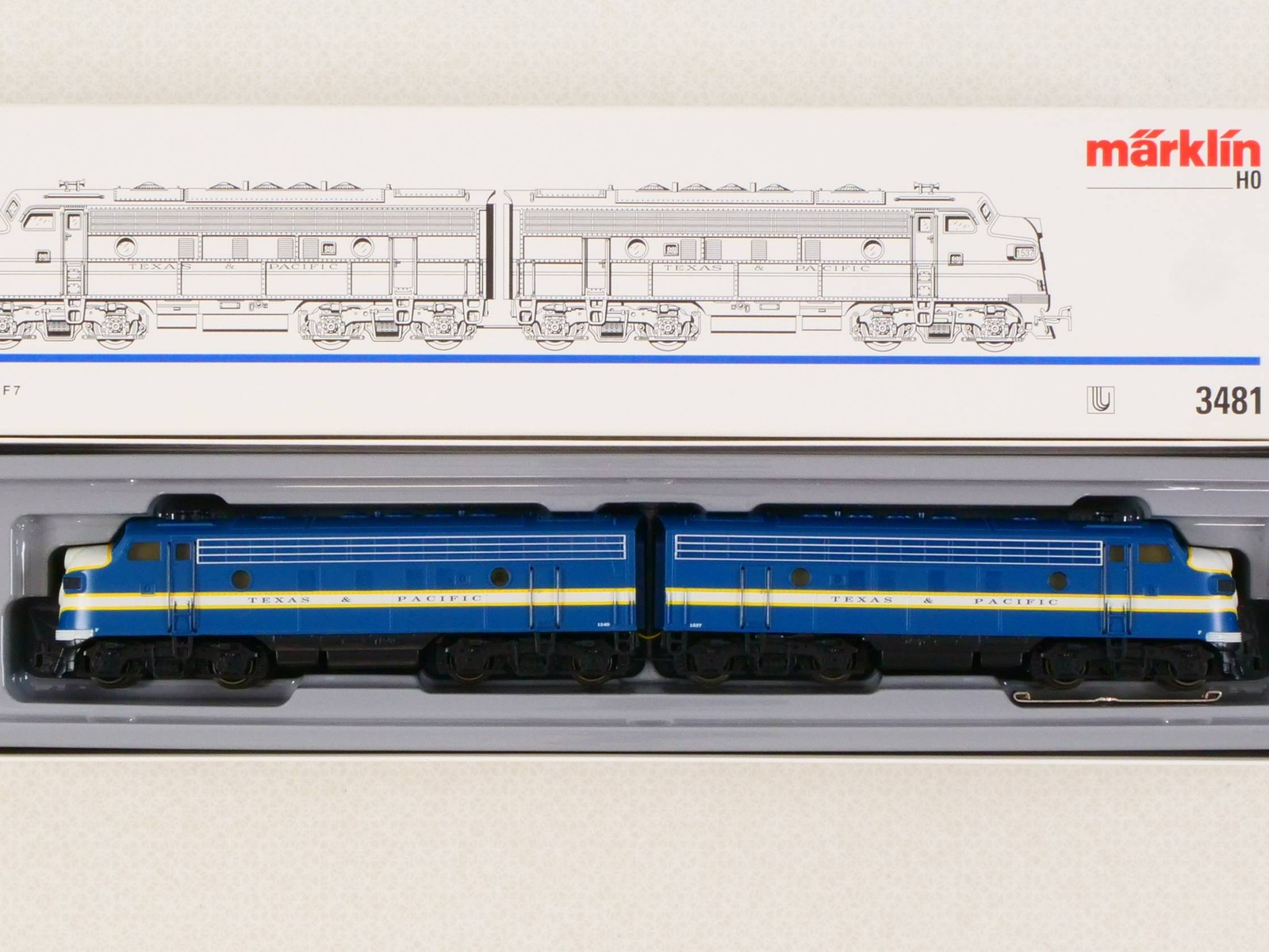 Märklin 3481 H0 Digital EMD F7 Texas Delta Diesel Locomotive Mint! OVP