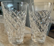Pair  Flat Tumbler Tyrone Cut by Waterford Crystal 4 7/8"x3"