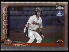 2025 Topps Pro Debut Chrome Rikuu Nishida #PDC-86 - Birmingham Barons