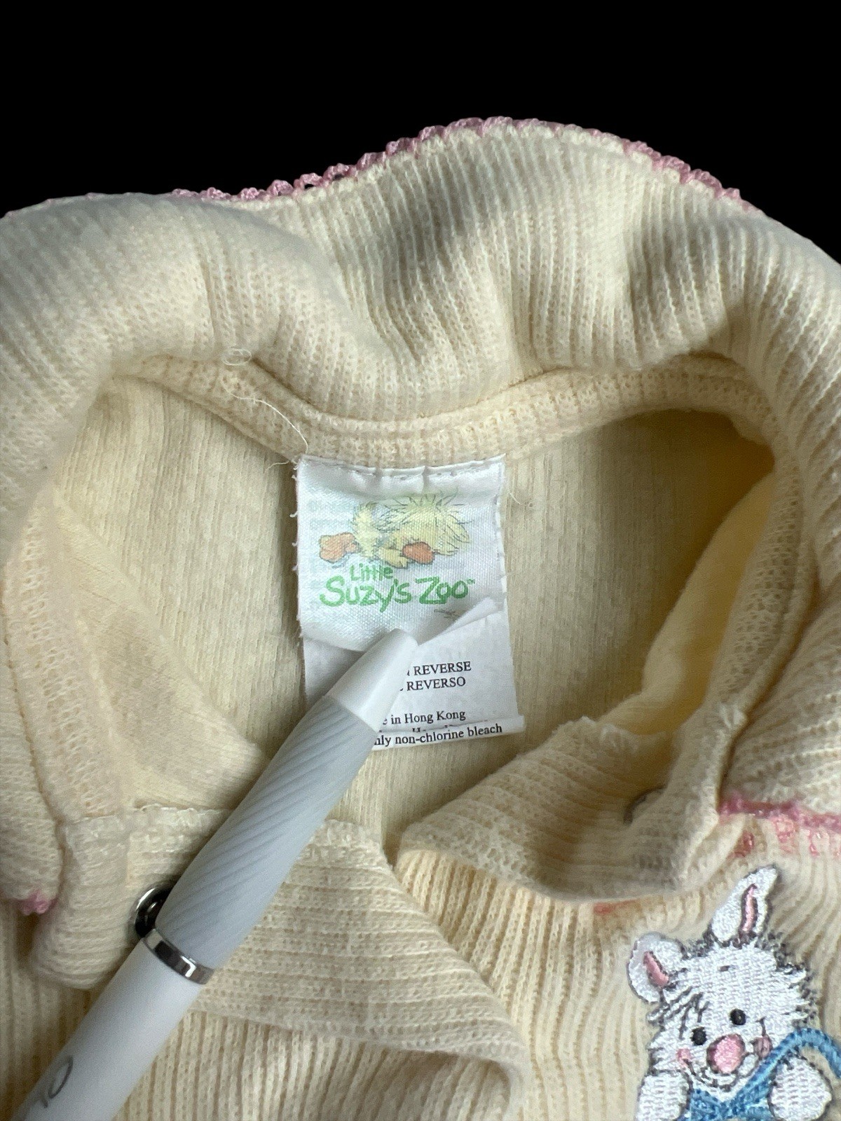 Little Suzy's Zoo Baby Duck Yellow Romper 3-6 Months Vintage One-Piece, EUC