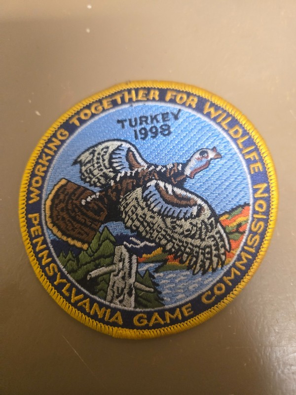 working together for wildlife patch PA Game Commission 1998 NOS