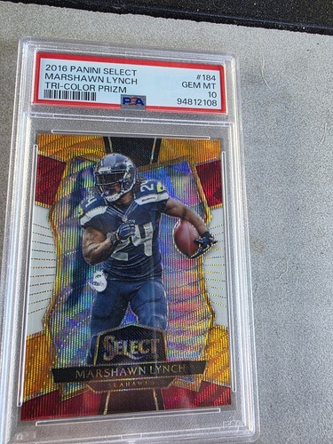 Marshawn Lynch [Tri Color Prizm] #184 2016 Panini Select card