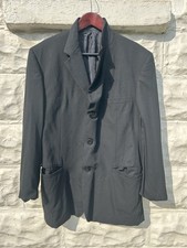 Vintage Versace Classic Blazer Mens Black Wool Buisness Causal