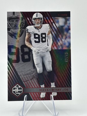 2023 Panini Limited Maxx Crosby Red Parallel #d/49 #57 Raiders