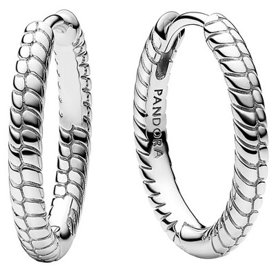 PANDORA Schmuck Damen-Creolen Ohrringe für Charms Silber 925 292728C00