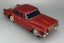 Vtg 8.5" Tin Litho Wind Up 1961 Plymouth Valiant / Bandai Quality Toys Japan