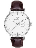 Gant G105001 Armbanduhr Park Hill III 42Mm 5ATM Quarz Herren Silber Lederarmband