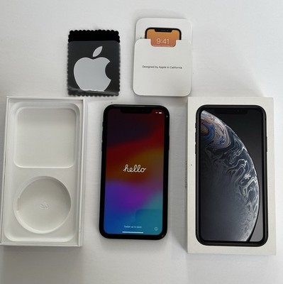 Apple iPhone XR Black 6.1in iOS Smartphone 12MP Camera Built-In Memory