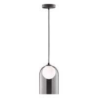 HäNgelampe Pendelleuchte Glas Schwarz Weiß Ø 17 Cm G9 Wohnzimmer Esszimmer